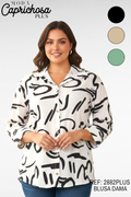 CAMISA PLUS MANGA 3/4