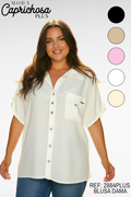 CAMISA PLUS MANGA CORTA