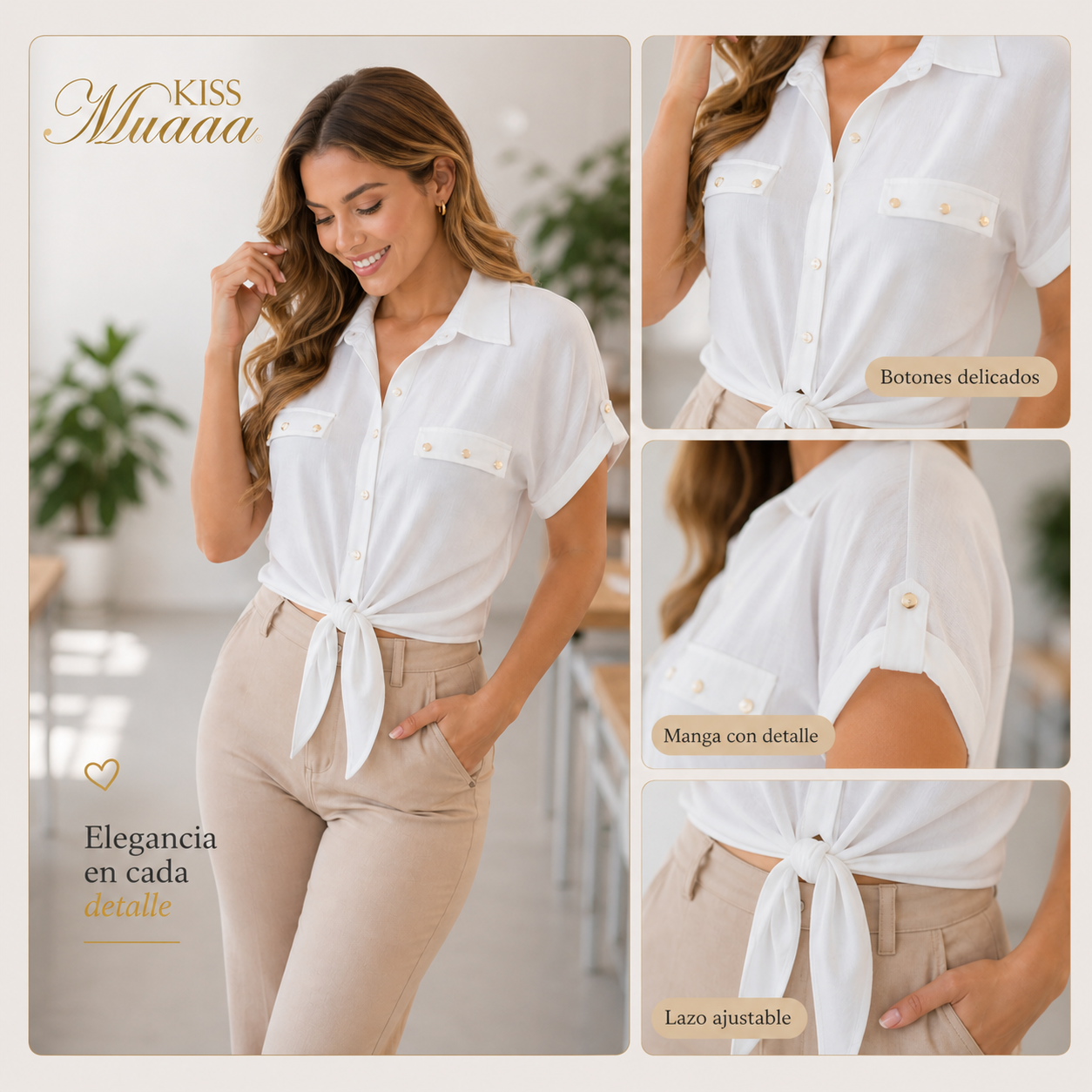 BLUSA DAMA MANGA 3/4