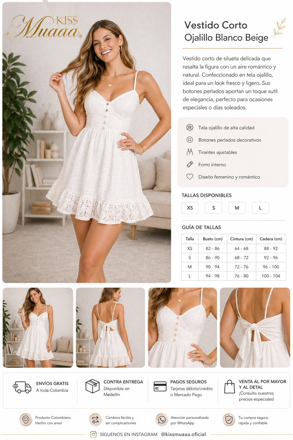 VESTIDO DAMA CORTO